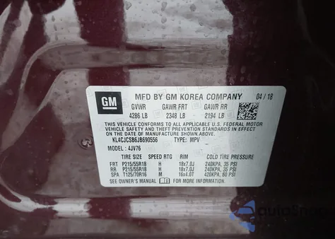 2018 Buick Encore Essence z USA, uszkodzony, nr VIN KL4CJCSB6JB690556